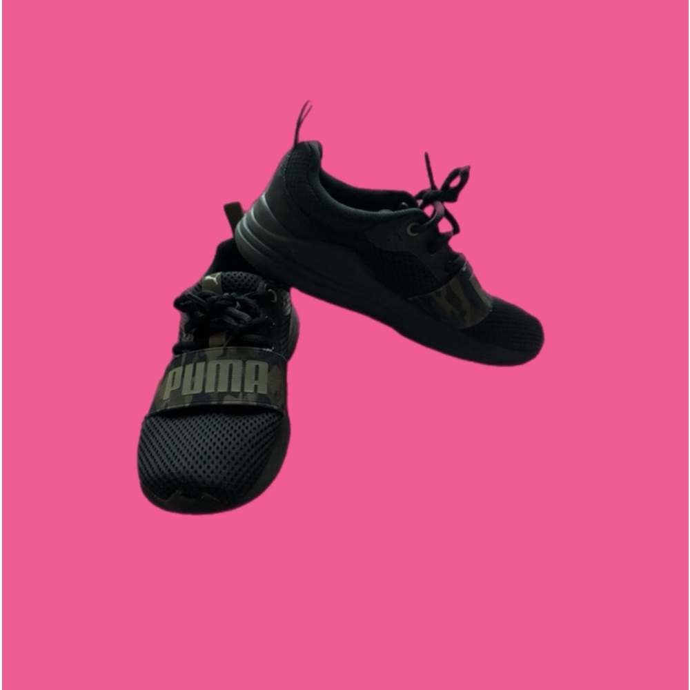 Puma Wired Run Og Camo Little Boys Running Shoes Size: 2c